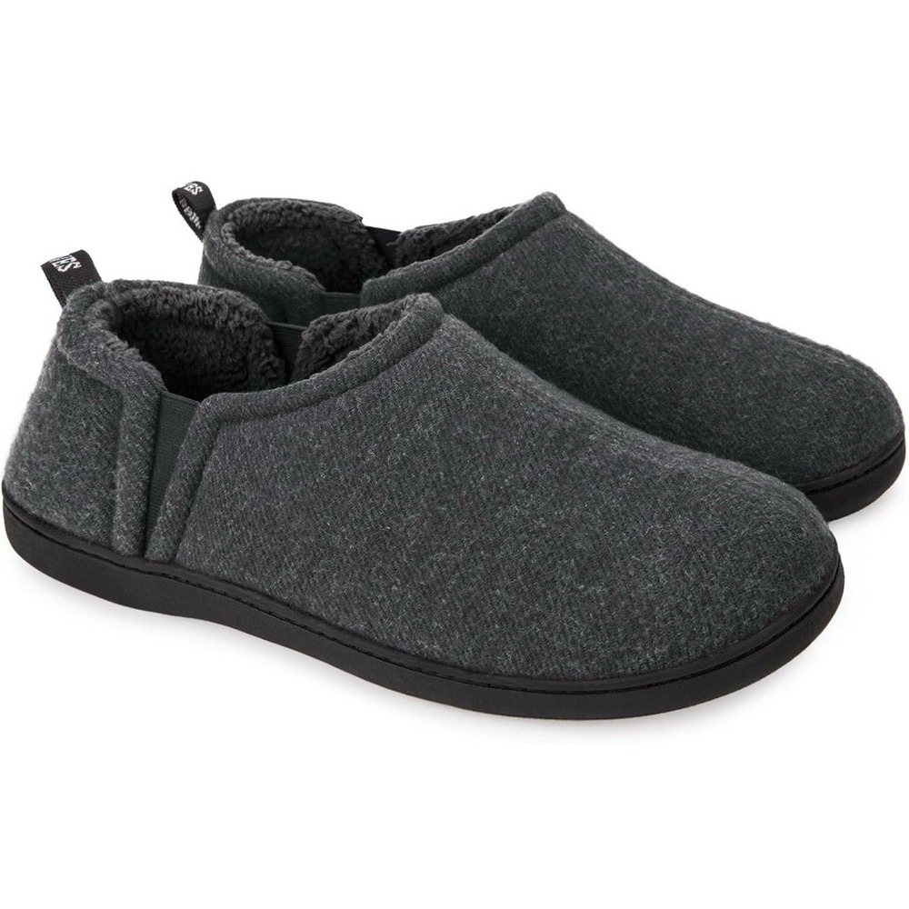 Snug Leaves Men's Wool Felt Slippers‎ Comfy Warm Winter House Shoes Sz 13-14